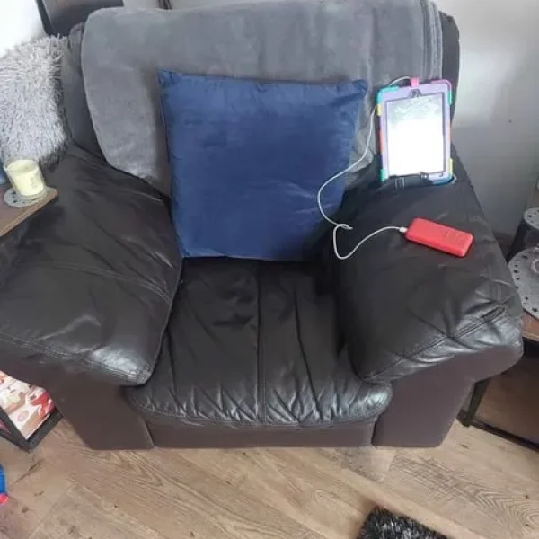 Single leather chair