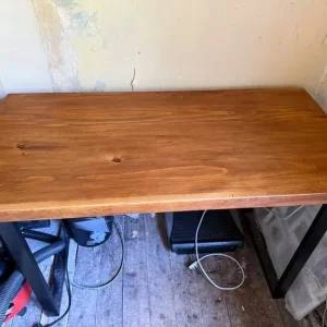 Walnut effect office desk