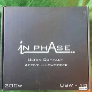 In Phase USW10 300W Underseat Subwoofer with Wiring Kit and Bass Remote