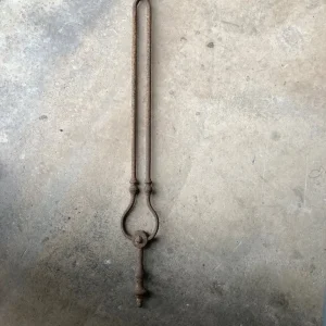 Antique long fire place tongs - Image 5