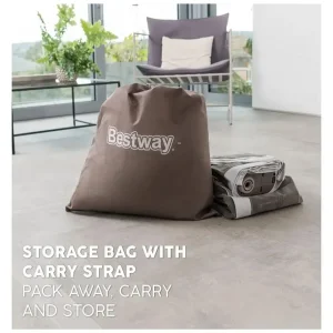 Bestway single inflatable bed. Electric pump. - Image 6