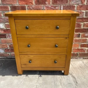 Solid Oak Chest of Drawers - Excellent Condition - Image 6