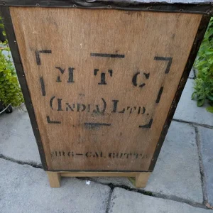 Upcycled tea chest table