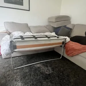 Grey couch sofa-bed - Image 2