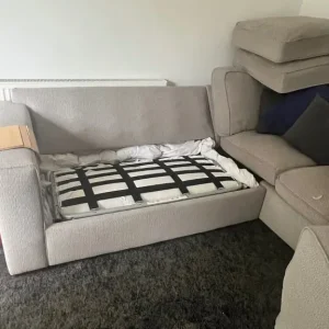 Grey couch sofa-bed - Image 6