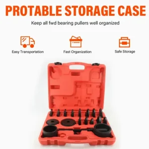 23pcs Universal Wheel Bearing Removal Installation Tool Kit Front Wheel Drive - Image 5