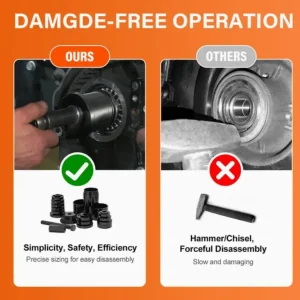 23pcs Universal Wheel Bearing Removal Installation Tool Kit Front Wheel Drive - Image 6
