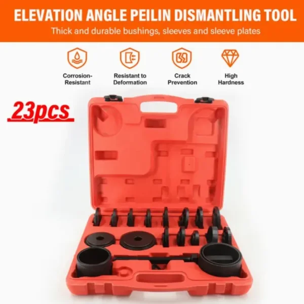 23pcs Universal Wheel Bearing Removal Installation Tool Kit Front Wheel Drive