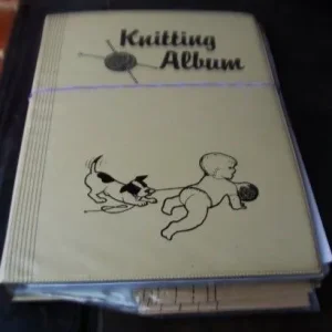 Folder of Knitting Patterns - as per attached photos