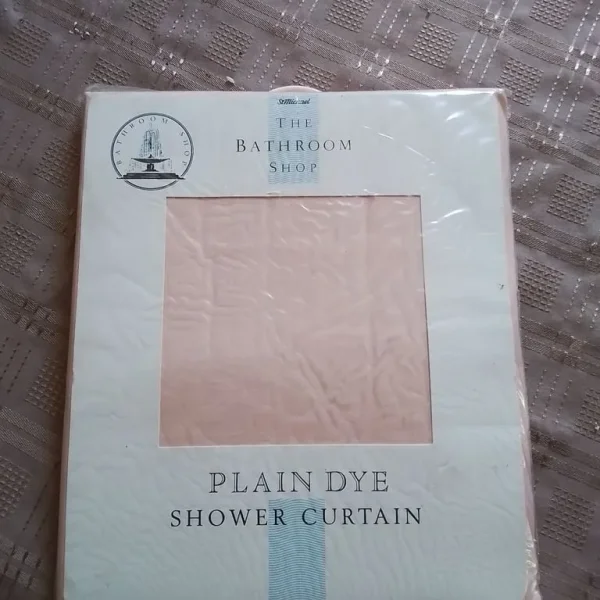 New peach colour shower curtain