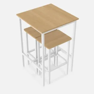 Bar dining table set with stools - Image 7