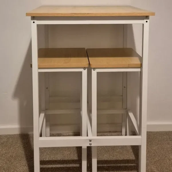 Bar dining table set with stools