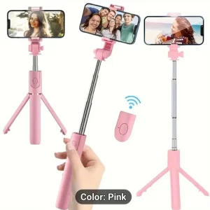 Bluetooth wireless selfie stick brand new pink - Image 3