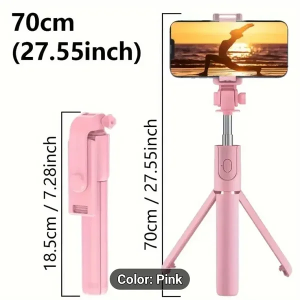 Bluetooth wireless selfie stick brand new pink