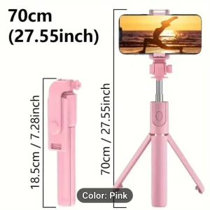 Bluetooth wireless selfie stick brand new pink