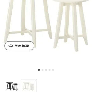 Nest Of 2 Round White 65Tables - Image 6