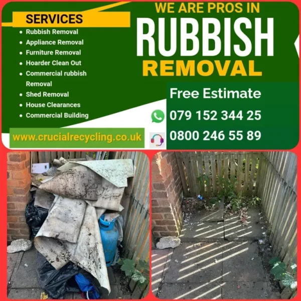 House Clearances Rubbish Collections/Junk/Trash /Garden/Shed Fridge/skip/Waste Disposal