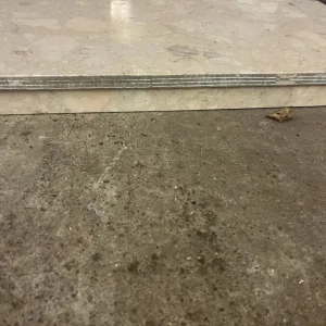 Marble Back Plate with Wooden Fire Surround and Marble Hearth - Image 4