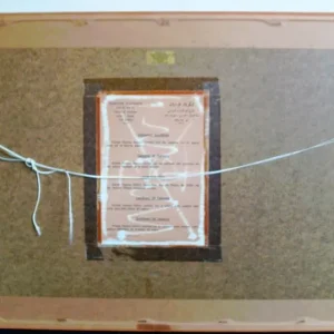 Vintage Egyptian Papyrus Print With Certificate. - Image 4