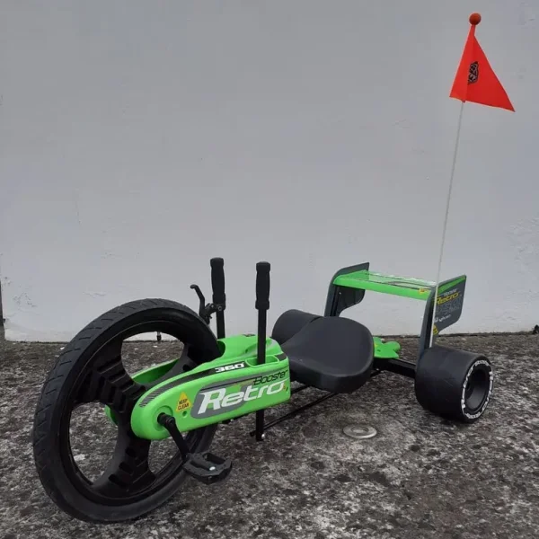Huffy Vibe 360 Drift Trike Pedal Go Cart in Black Green New