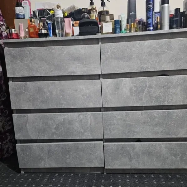 Grey marble drawers
