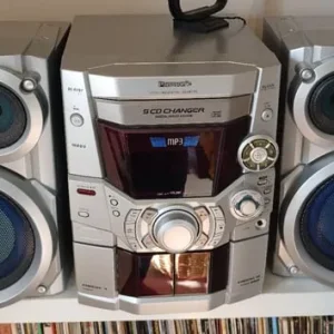 Panasonic Hifi unit with speakers and remote - Image 2