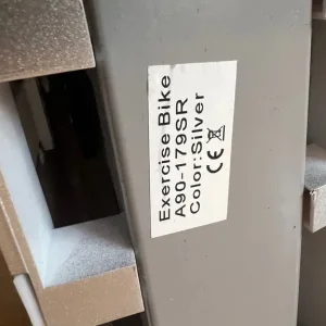 HOMCOM exercise bike in silver - Image 5