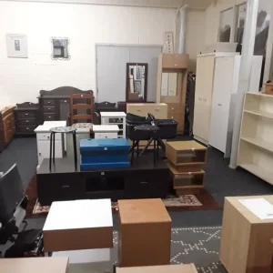 Beige DOUBLE divan bed base Copley Mill Low Cost Moves 2nd Hand Furniture STALYBRIDGE SK15 3DN - Image 6