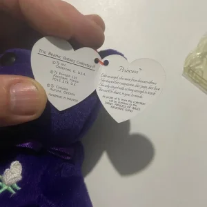 Ty Beanie Baby 💎PRINCESS the Diana Bear from 1997 🔥 RARE & RETIRED! 🔥MINT! 🐻 - Image 2
