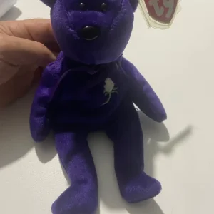 Ty Beanie Baby 💎PRINCESS the Diana Bear from 1997 🔥 RARE & RETIRED! 🔥MINT! 🐻