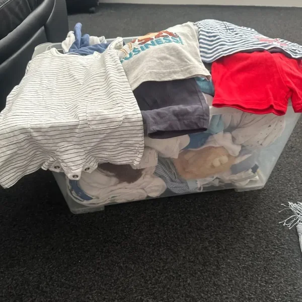 Bundle of baby boys clothes