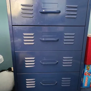 Locker style metal wardrobe and chest of drawers - Image 3