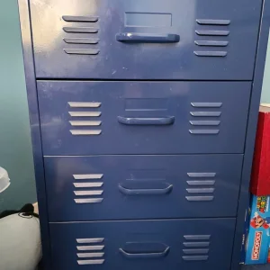 Locker style metal wardrobe and chest of drawers - Image 5