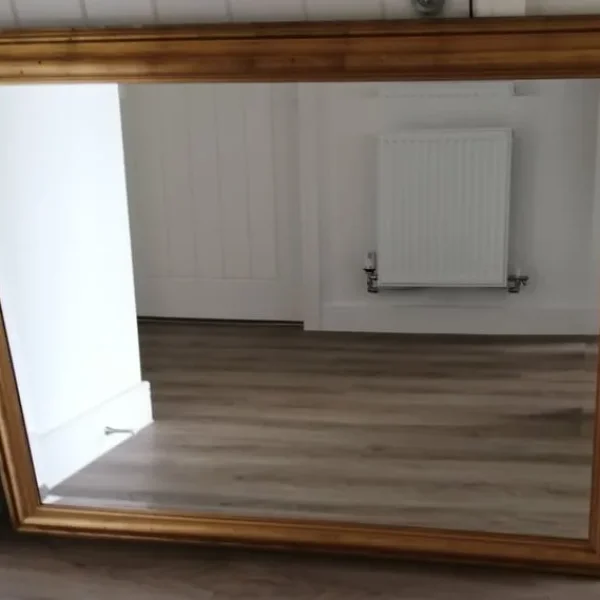 Traditional Large Gold Coloured Framed Wall Mirror