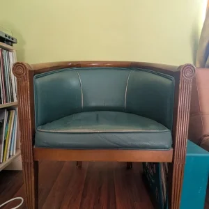 Vintage wooden armchair