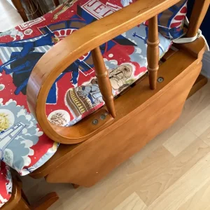 Nursing chair and footstool gliding rocking Star Wars or cream cover - Image 2