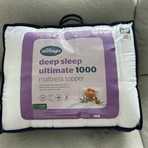Silentnight Deep Sleep Ultimate 1000 Mattress Topper -Double