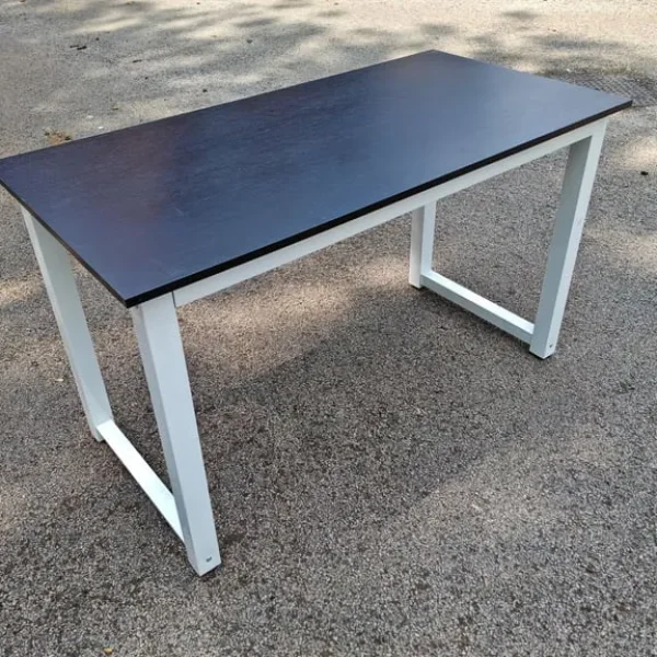 Black Top & White Frame Desk 120cm FREE DELIVERY 048