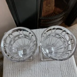 Two Vintage Art Deco Pressed Glass Vases - Image 4