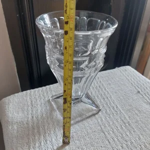 Two Vintage Art Deco Pressed Glass Vases - Image 8