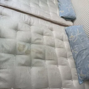 Two wooden frame beds for sale - Image 6