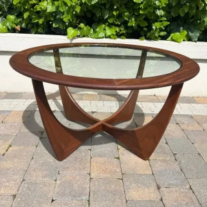 G Plan Astro round coffee table mid century