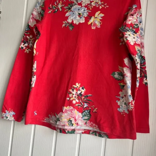 Joules Floral Long Sleeved Top Size 12