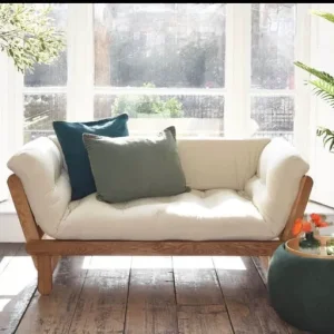 Gorgeous solid oak Futon Company Sofabed/Daybed/Chaise - Image 2