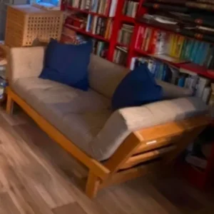 Gorgeous solid oak Futon Company Sofabed/Daybed/Chaise - Image 7