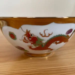 Chinese soup bowls, cups and tray - Image 6