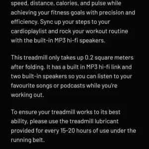 Opti Easy Folding Treadmill - Image 4