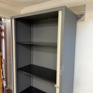 FREE DELIVERY A4 EuroTambour Tall Cupboard with 4 Shelves w/ sliding door, in good condition - Image 7