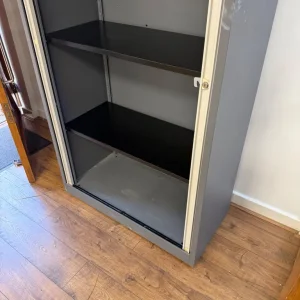 FREE DELIVERY A4 EuroTambour Tall Cupboard with 4 Shelves w/ sliding door, in good condition - Image 8