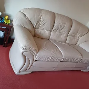 Free 3 piece leather sofa set - collection only